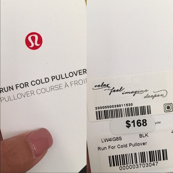 Lululemon Run For Cold Pullover Black 1/2 Zip Hooded Primaloft Hooded NWOT - Picture 9 of 11